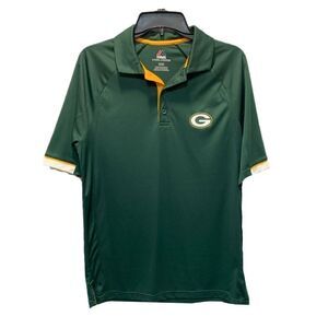 NWOT majestic Green Bay Packer polo shirt size M